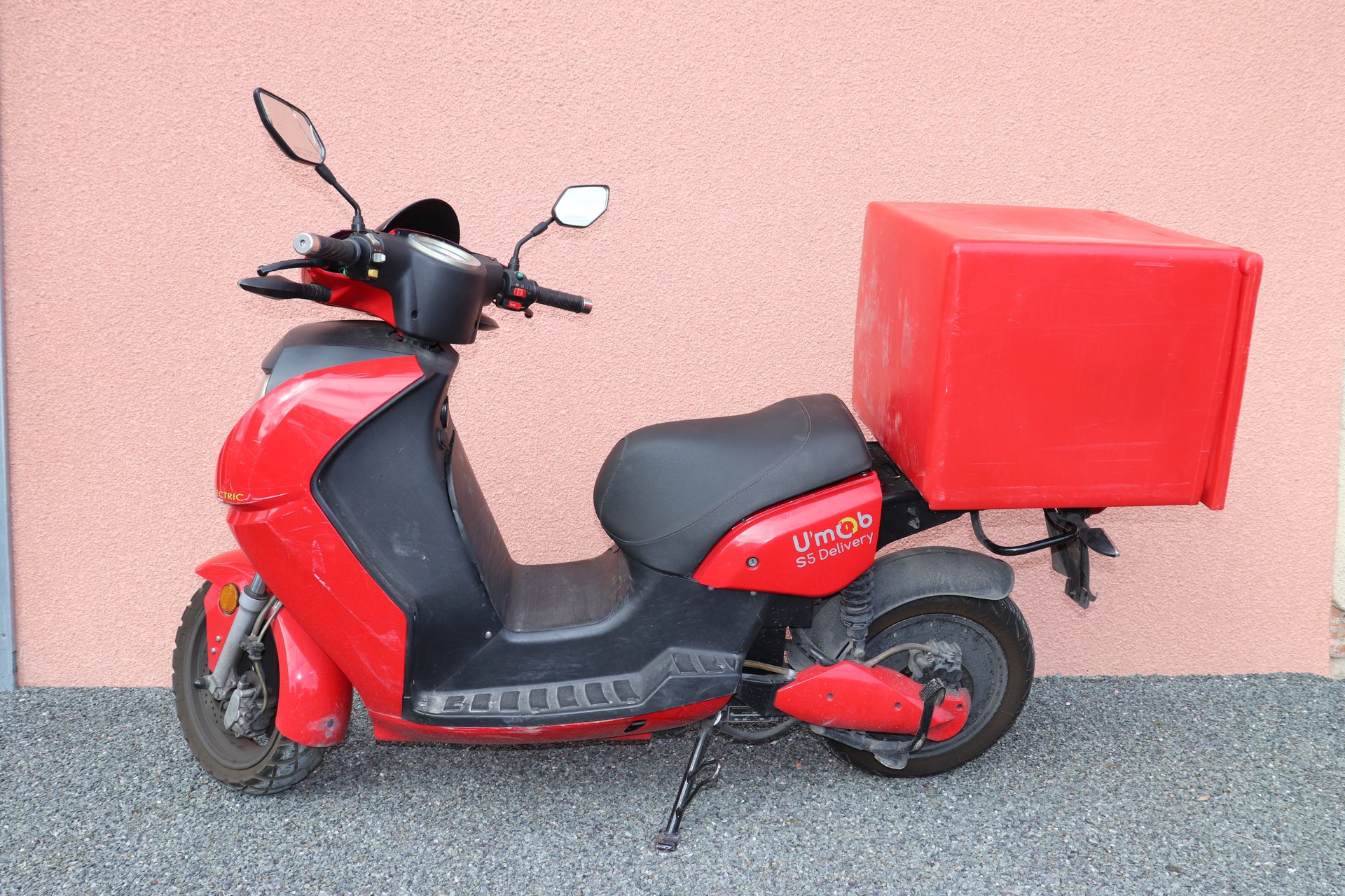 Null SCOOTER ELECTRIQUE U MOB S5 DELIVERY COMPORTANT 14 000 KM - COULEUR ROUGE A&hellip;