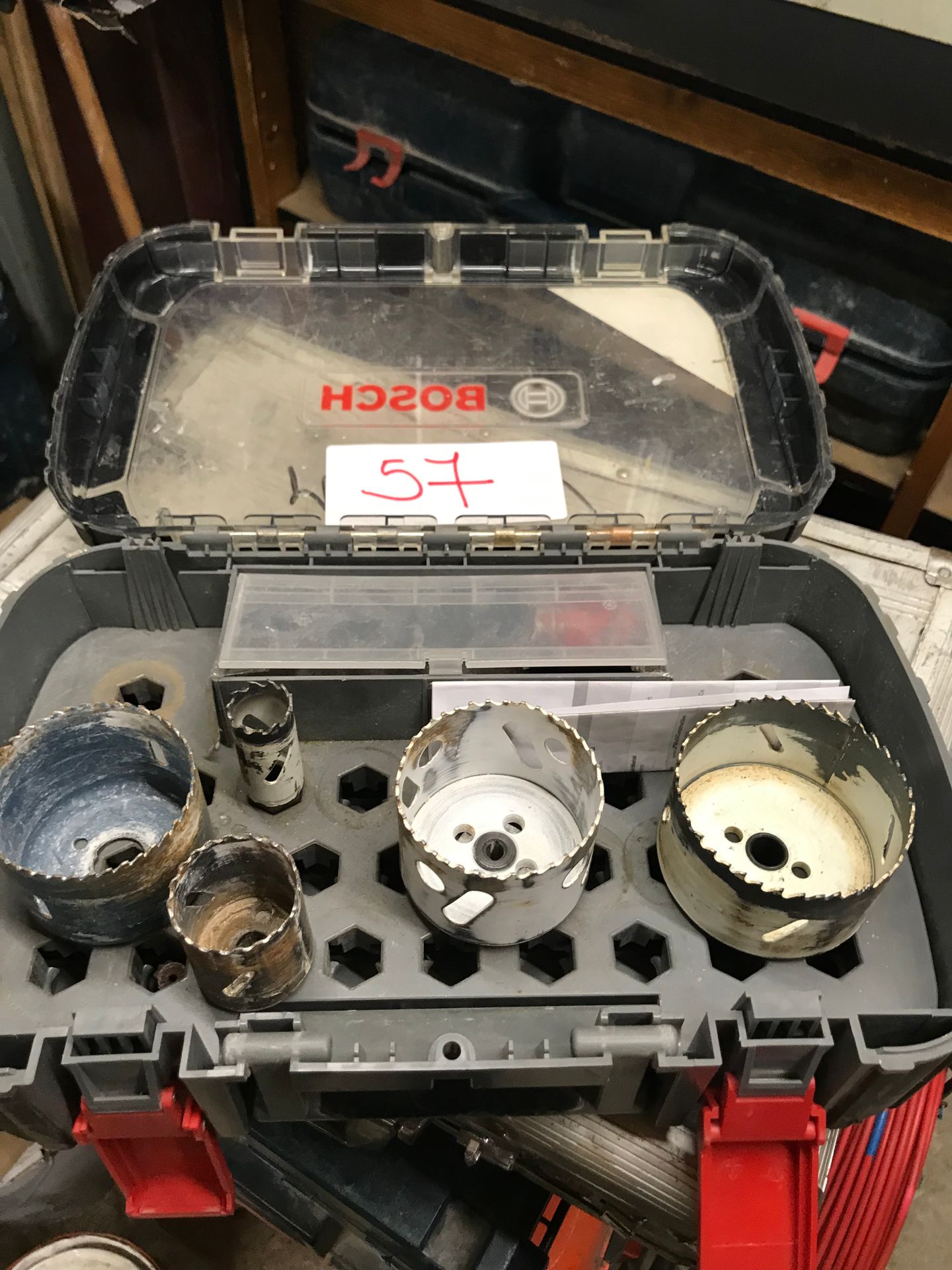 Null 1 BOSCH case with 6 pieces hole saw