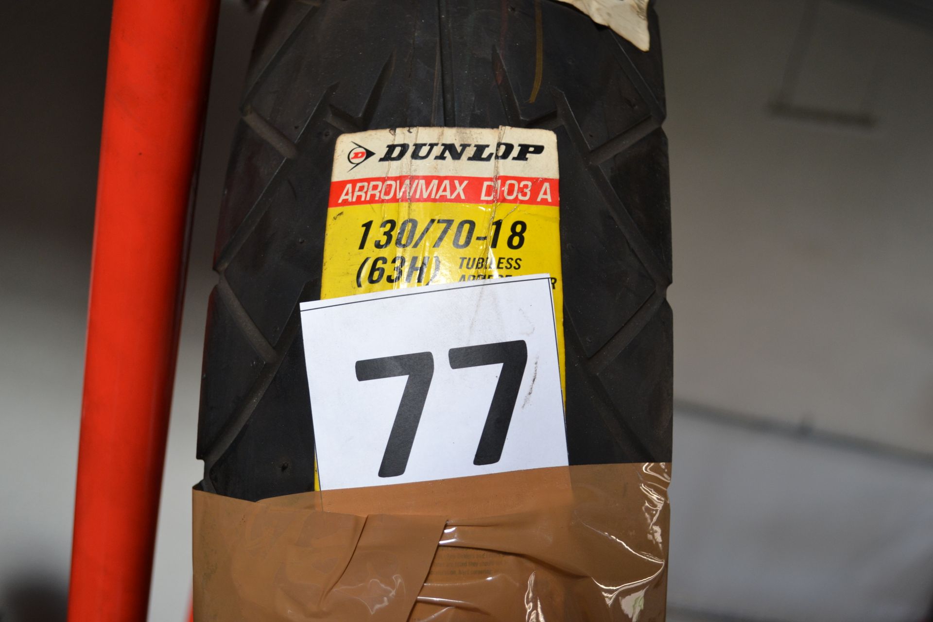 Null Tire DUNLOP ARROW MAX, 130*70*R18, Year of manufacture 2003
