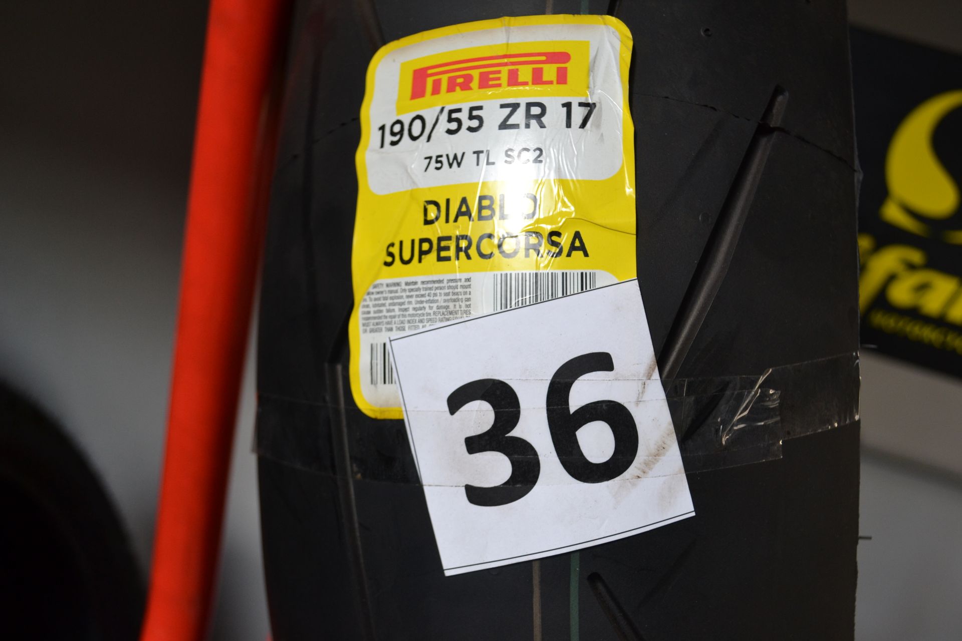 Null PIRELLI DIABLO SUPER CORSA tire, 190*55*ZR17, year of manufacture 2015