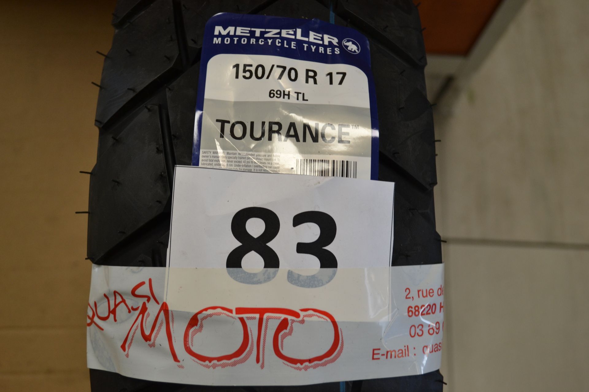 Null METZELER TOURANCE 49H tire, 150*70*R17, year of manufacture 2022