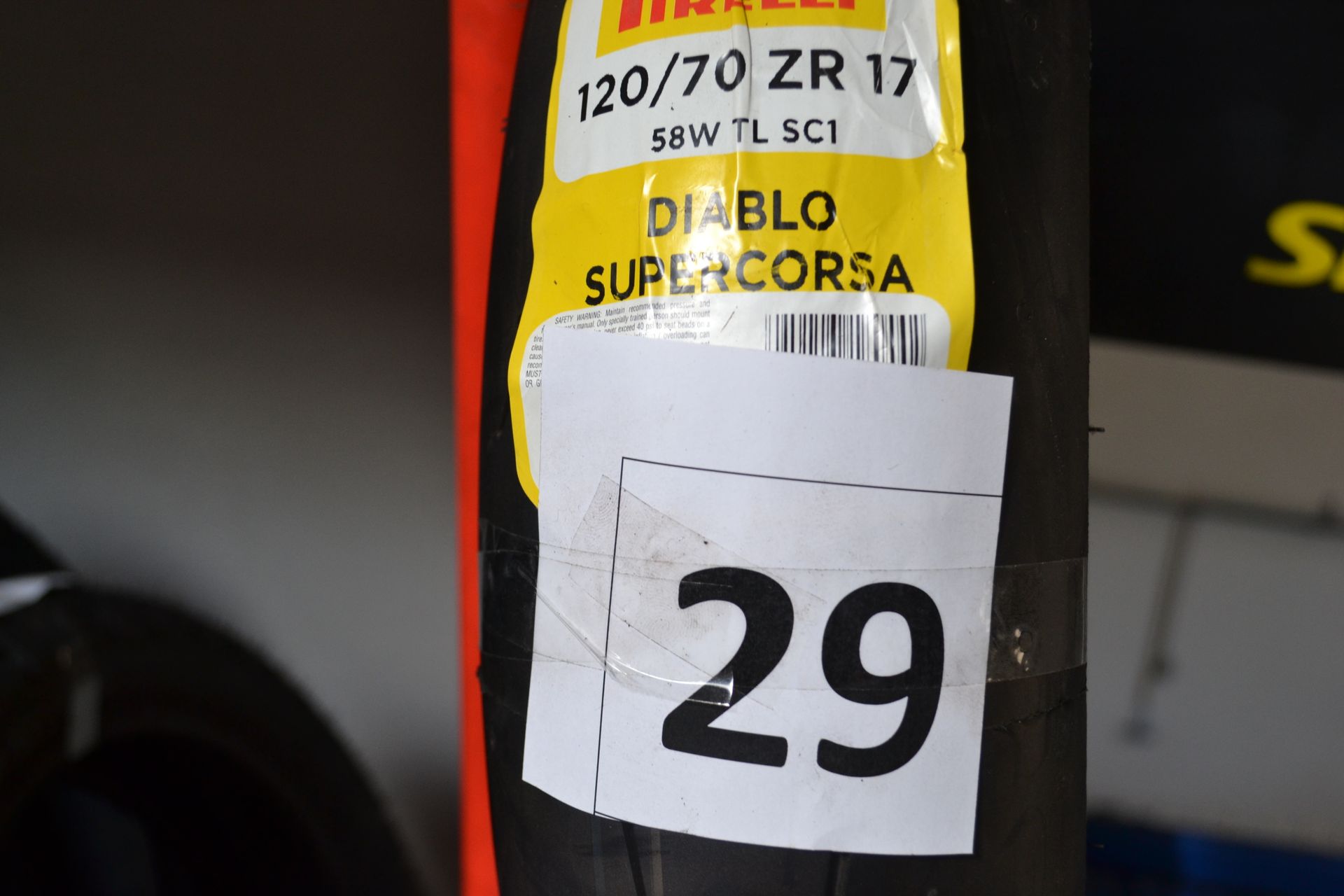 Null PIRELLI DIABLO SUPER CORSA tire, 120*70*ZR17, year of manufacture 2015