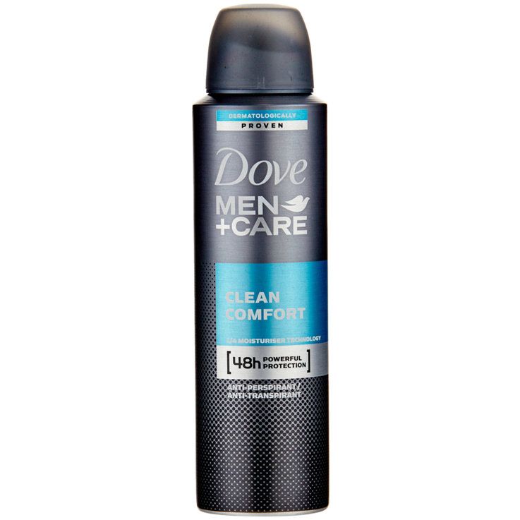 Null 1 package of 6 pieces Dove Men + Care Clean Comfort Deodorant 150ml