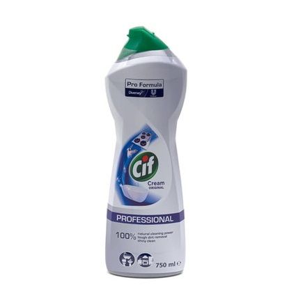 Null 3 packs of 8 Cif Scrubbing Cream 750ml Original