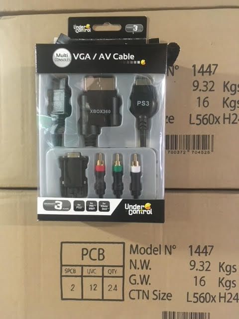 Null Lot de 432 boîte de câble VGA/AV