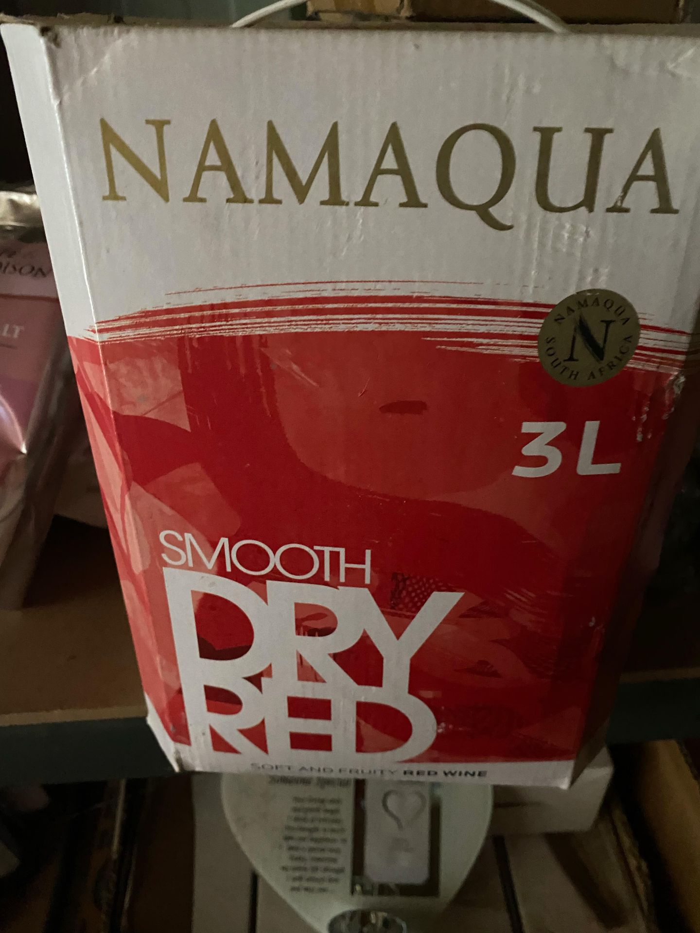 Null Pack of 6 x 3L red wine cubes