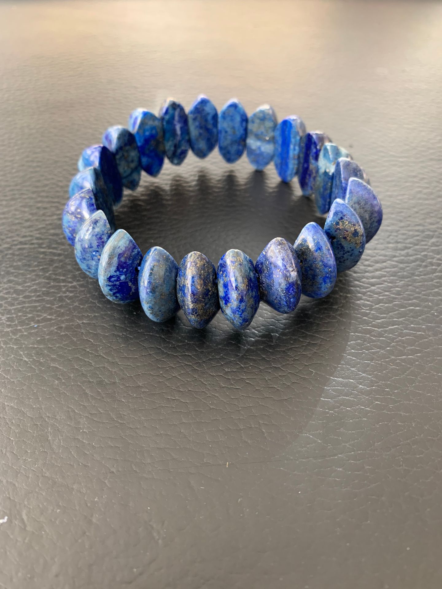 Null Bracelet Lapis Lazuli de forme melon