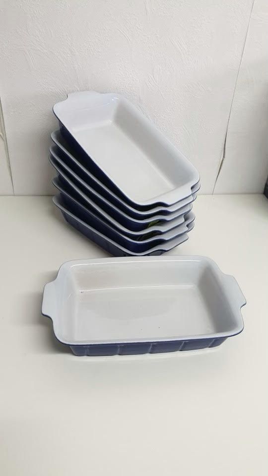 Null Set of 5 large gratin dishes