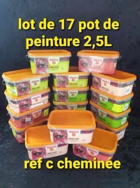 Null Lot de 17 pots de peinture 2,5L