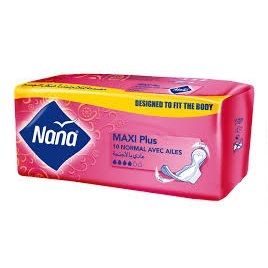Null 1 colis de 24 paquets NANA Serviettes Hygiénique Maxi Plus