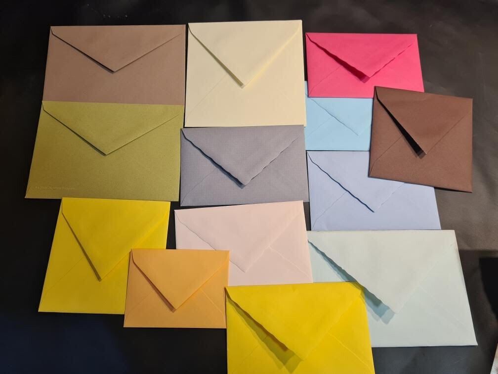 Null Lot de 10 000 enveloppes colorés