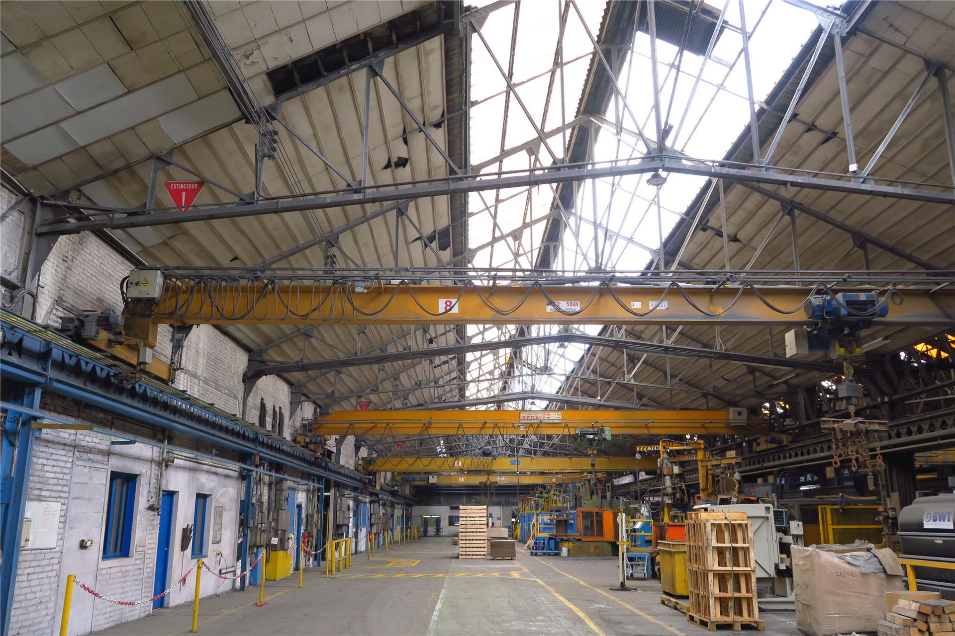 Null Single girder overhead crane SECAL (Internal ref. N°8), N° 995678, year 199&hellip;