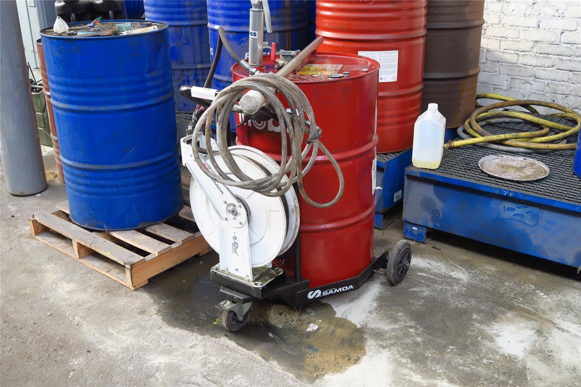 Null Drum cart with pneumatic pump SAMOA