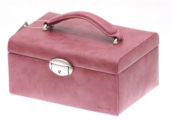 Coffret à Bijoux Etoile Rose Corail 
Elegant jewelry box in synthetic leather pr&hellip;