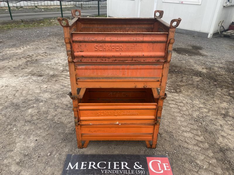 Null TP LOT OF 2 ORANGE STEEL BOXES-VAT recoverable-Equipments : DIMENSION : 450&hellip;