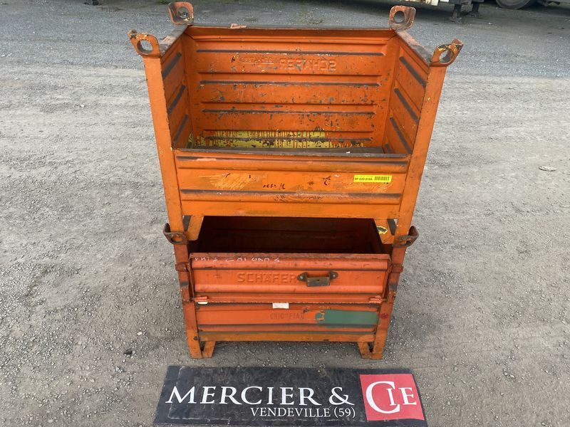 Null TP LOT OF 2 ORANGE STEEL BOXES-VAT recoverable-Equipments : DIMENSION: 450/&hellip;
