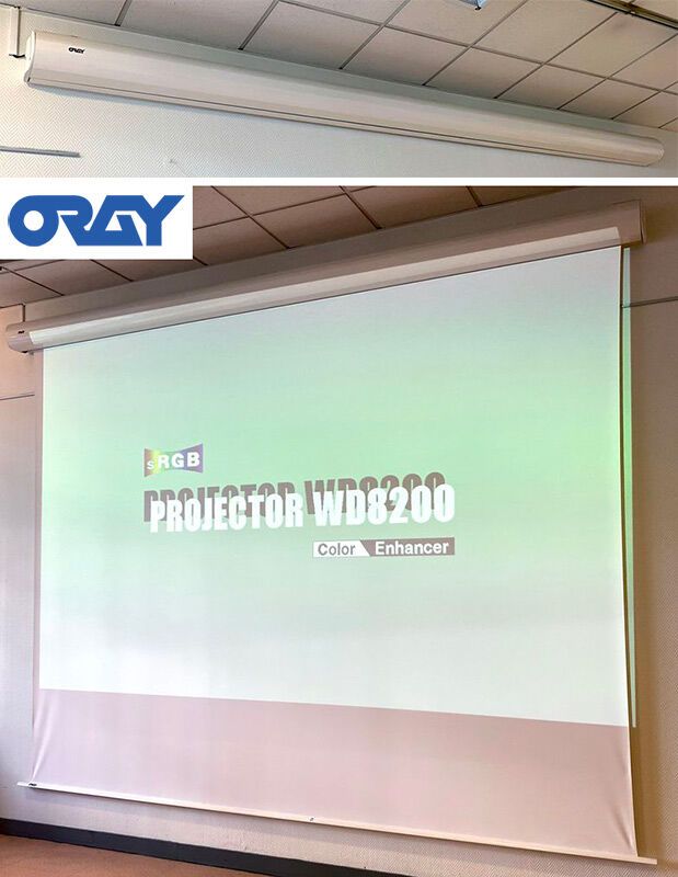 Null ELECTRIC WALL PROJECTION SCREEN BRAND ORAY MODEL ORION. 395 X 300 CM. TO DI&hellip;