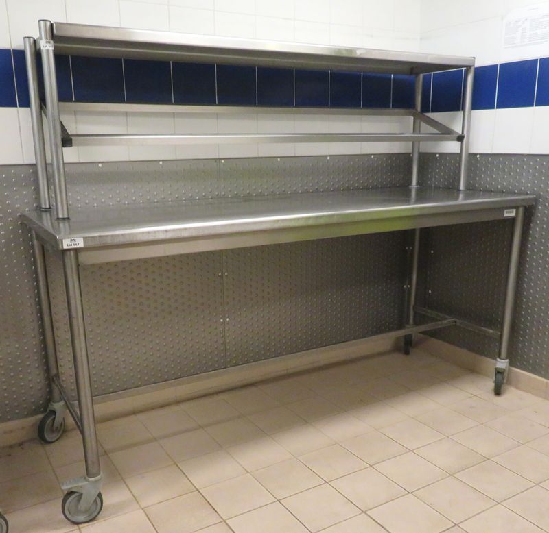 Null ETAGERE SUSPENDUE A 2 NIVEAUX, EGOUTTOIR ET PAN INCLINE EN INOX ALIMENTAIRE&hellip;