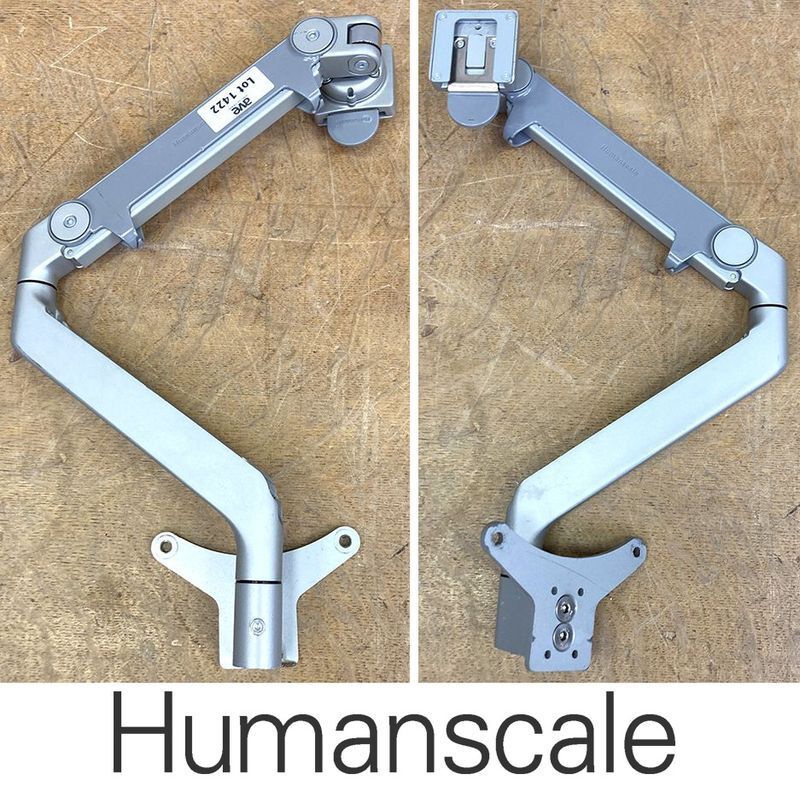 Null 35 HUMANSCALE MODEL M2.1 SCREEN ARMS IN STEEL GREY ANODIZED ALUMINUM. SOLD &hellip;
