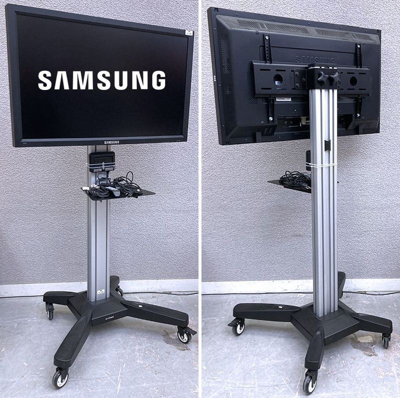 Null SAMSUNG 46" LCD MONITOR MODEL LH46MGQLBC/EN. SOLD WITH KIMEX CASTOR STAND A&hellip;