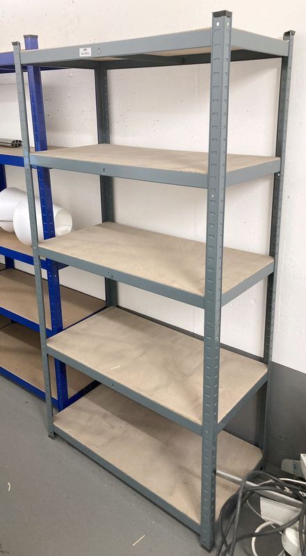 Null ARCHIVE SHELVING IN GREY LACQUERED STEEL WITH 5 SHELVES. 176 X 90 X 50 CM. &hellip;