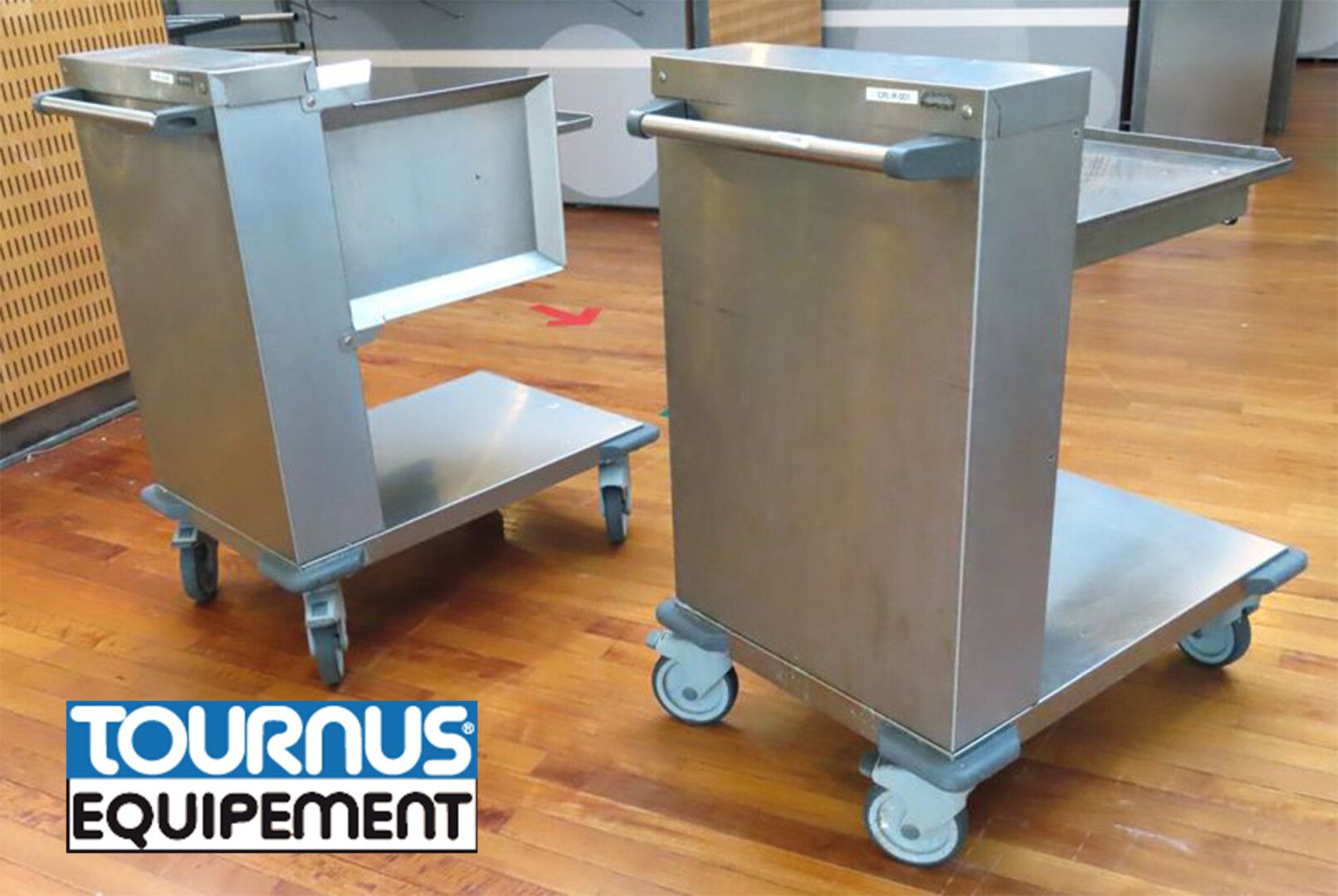 Null 2 STAINLESS STEEL TRAY TROLLEYS WITH CONSTANT LEVEL, BRAND TOURNUS EQUIPMEN&hellip;