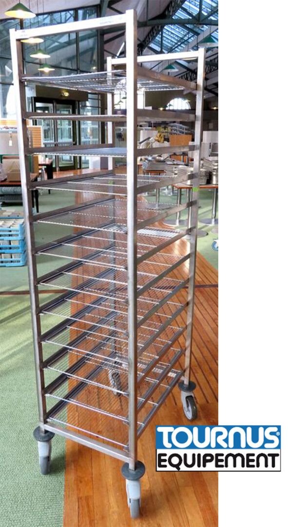 Null LADDER TROLLEY WITH 12 LEVELS BRAND TOURNUS EQUIPMENT. SOLD WITH 12 GRIDS. &hellip;