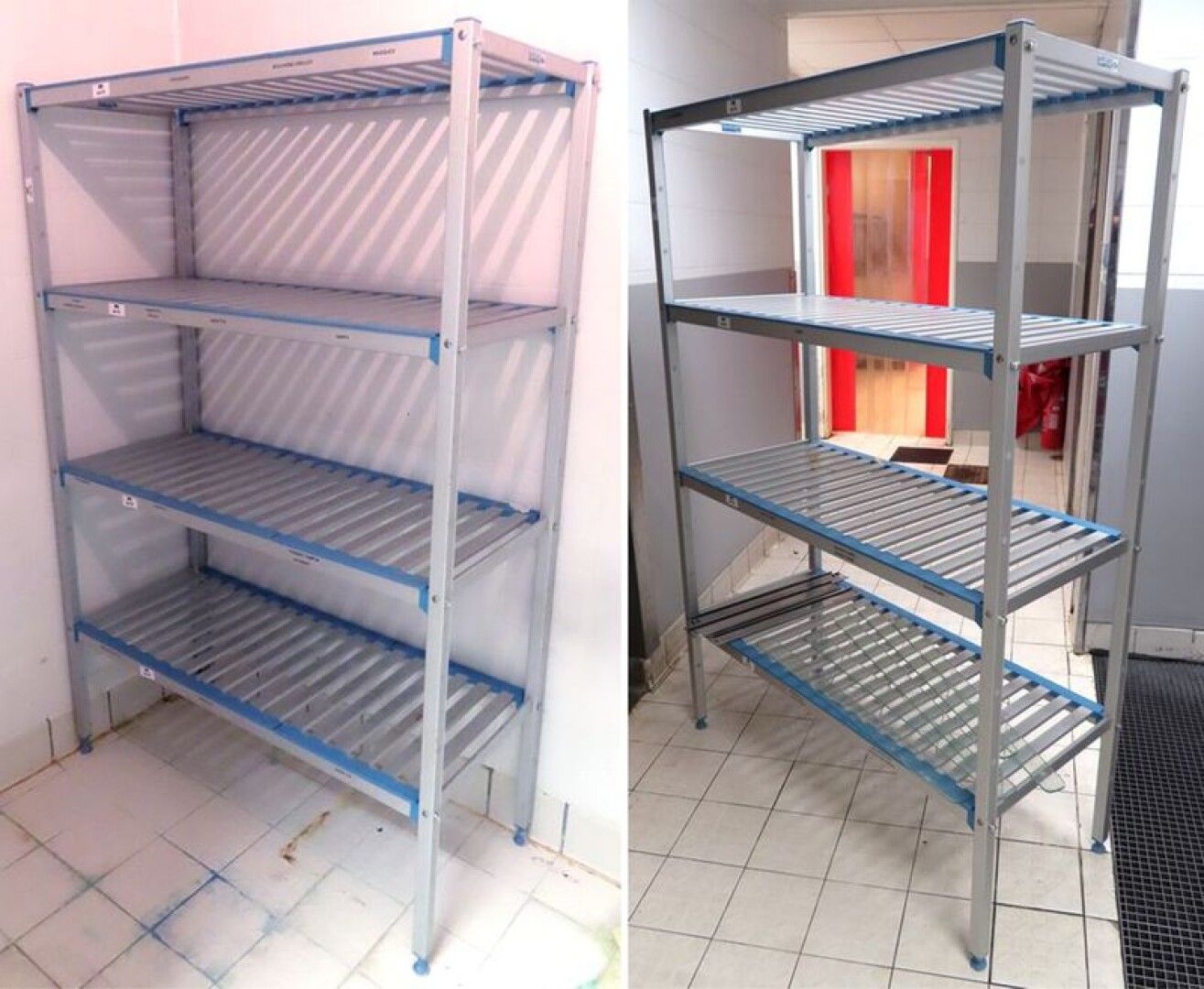 Null TOURNUS BRAND COLD ROOM SHELVING EQUIPMENT IN ANODISED ALUMINIUM AND NYLON &hellip;