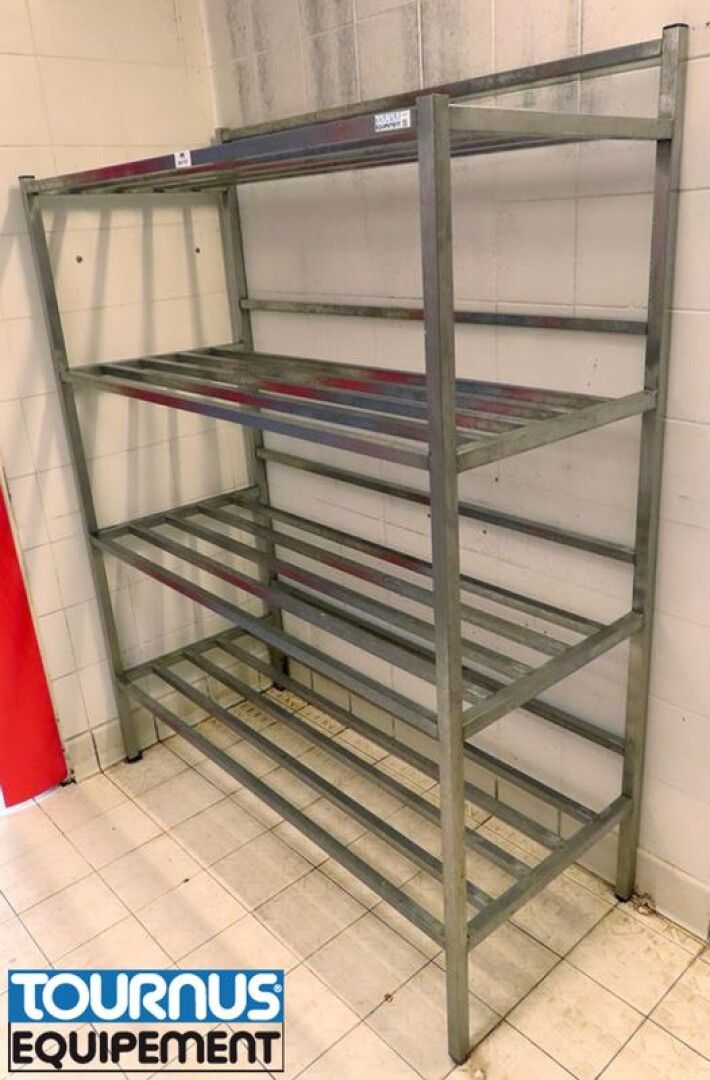 Null TOURNUS STAINLESS STEEL FOOD RACKING EQUIPMENT INCLUDING 2 LADDERS AND 4 SH&hellip;
