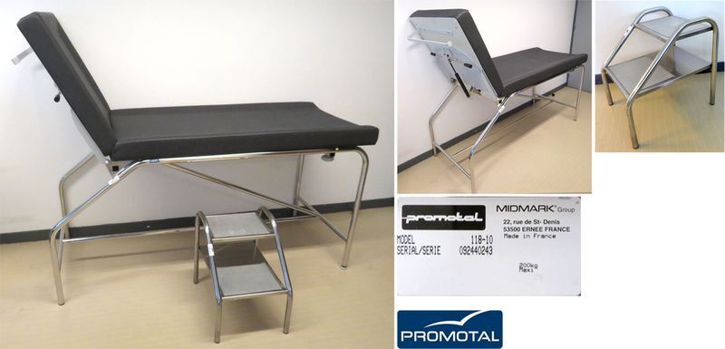 Null PROMOTAL MEDICAL EXAMINATION TABLE MODEL 118-10, SEAT AND BACKREST IN ANTHR&hellip;