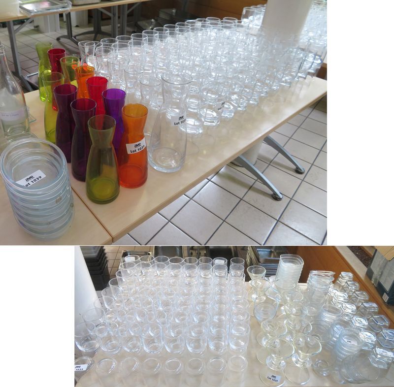 Null 400 PIECES OF GLASSWARE INCLUDING WATER GLASSES, CUPS, RAMEKINS, JUGS, PLAT&hellip;
