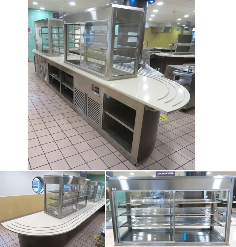 Null STAINLESS STEEL AND MARBLE CABINET INCLUDING 2 POSITIVE REFRIGERATED DISPLA&hellip;