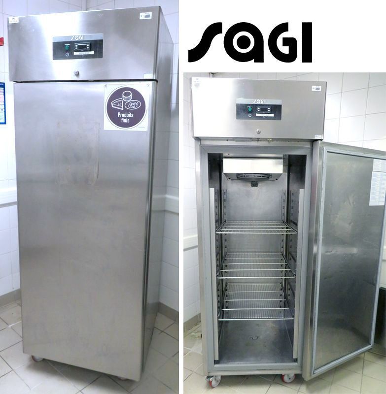Null POSITIVE REFRIGERATED CABINET ON WHEELS, SAGI MODEL VD70-0P14 IN STAINLESS &hellip;