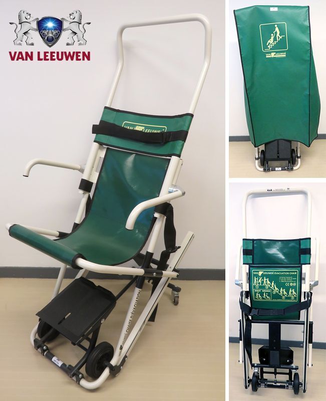 Null MEDICAL EVACUATION CHAIR BRAND VAN LEEUWEN, WHITE LACQUERED STEEL STRUCTURE&hellip;