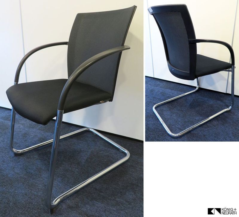 Null FAUTEUIL DE MARQUE KONIG+NEURATH, STRUCTURE EN ACIER CHROME, DOSSIER EN RES&hellip;