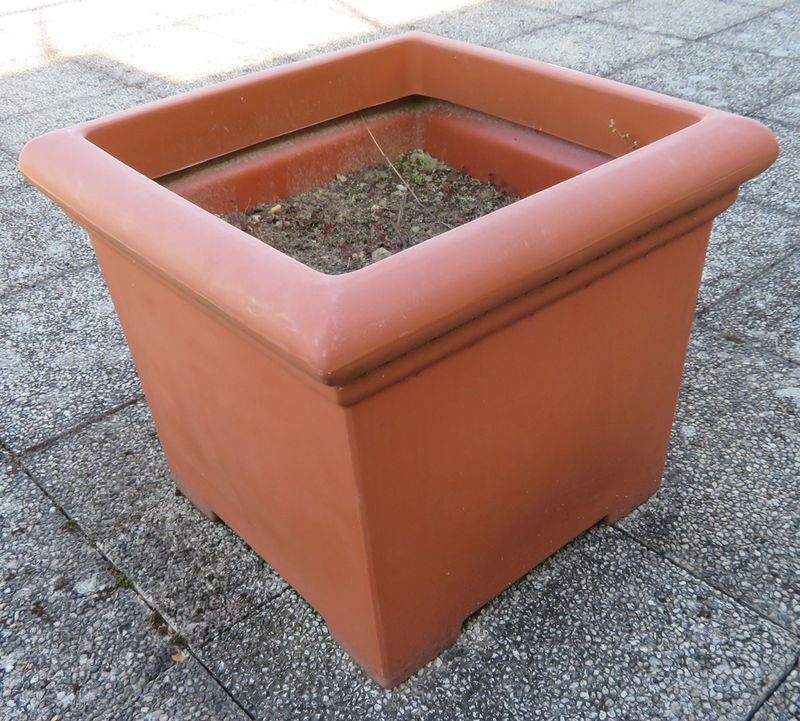 Null BROWN PLASTIC PLANTER. 50 X 60 X 60 CM. 4 UNITS. SOLD INDIVIDUALLY WITH THE&hellip;