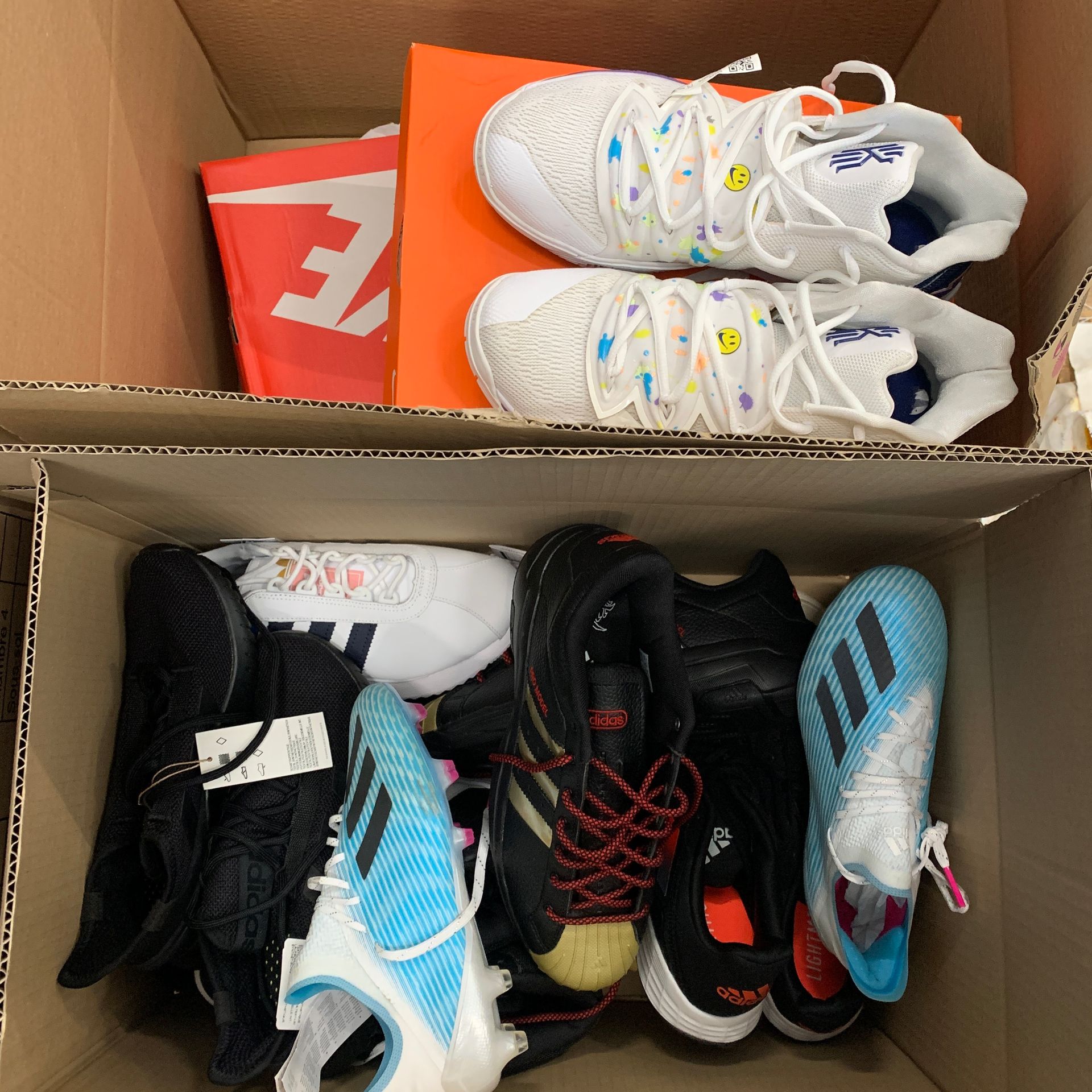 Null Lot of 24 Pairs of various shoes is 16 NIKE (sneakers and soccer shoes) and&hellip;