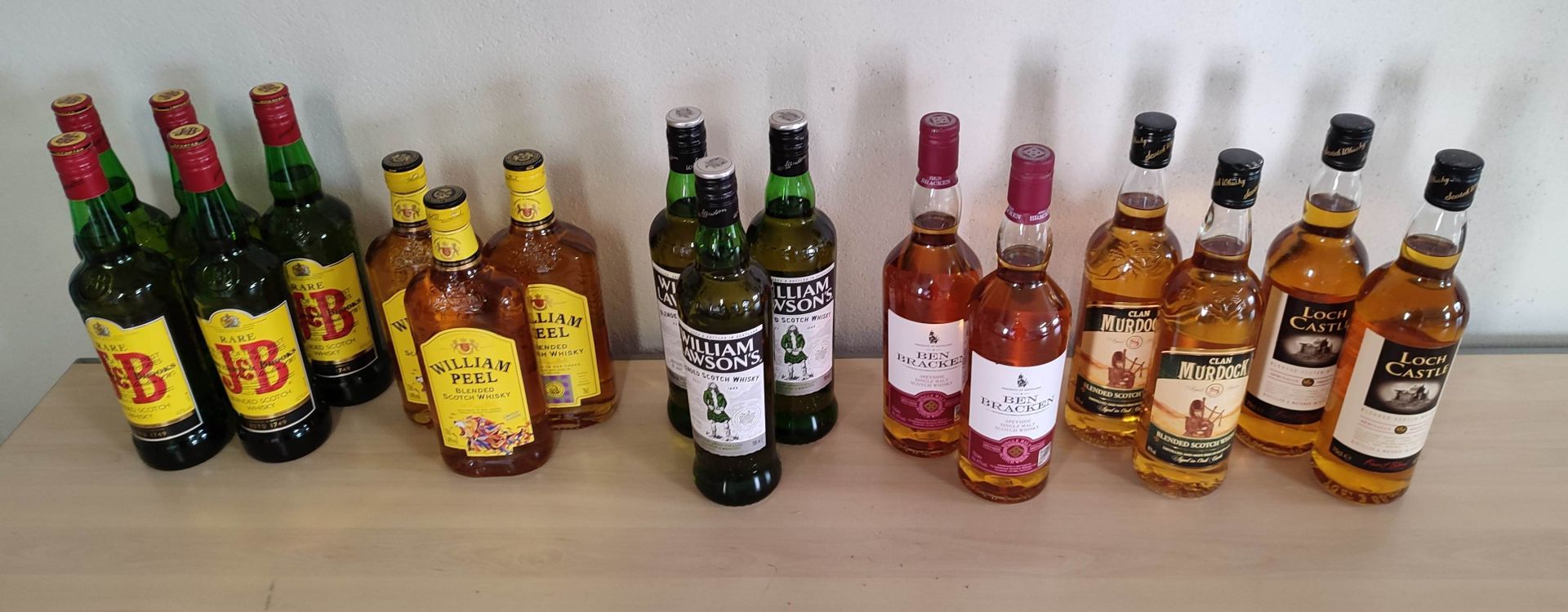 Null - 5 bottles of JB whisky, 70 cl ;
- 3 bottles of WILLIAM PEEL whisky, limit&hellip;