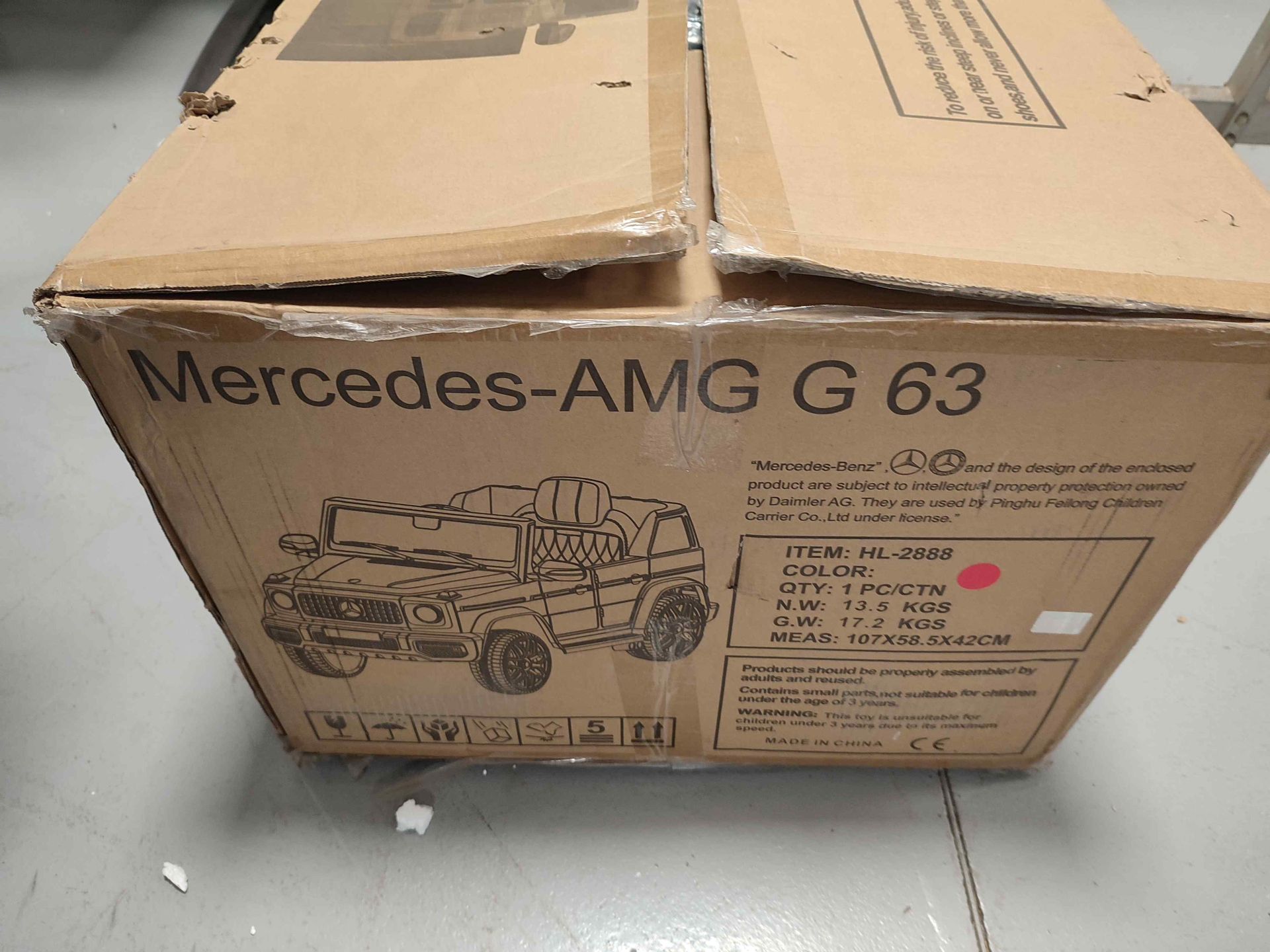 Null 1 voiture enfant MERCEDES AMG G63
 
	 Bien remis par l'AGRASC

	
Retrait su&hellip;