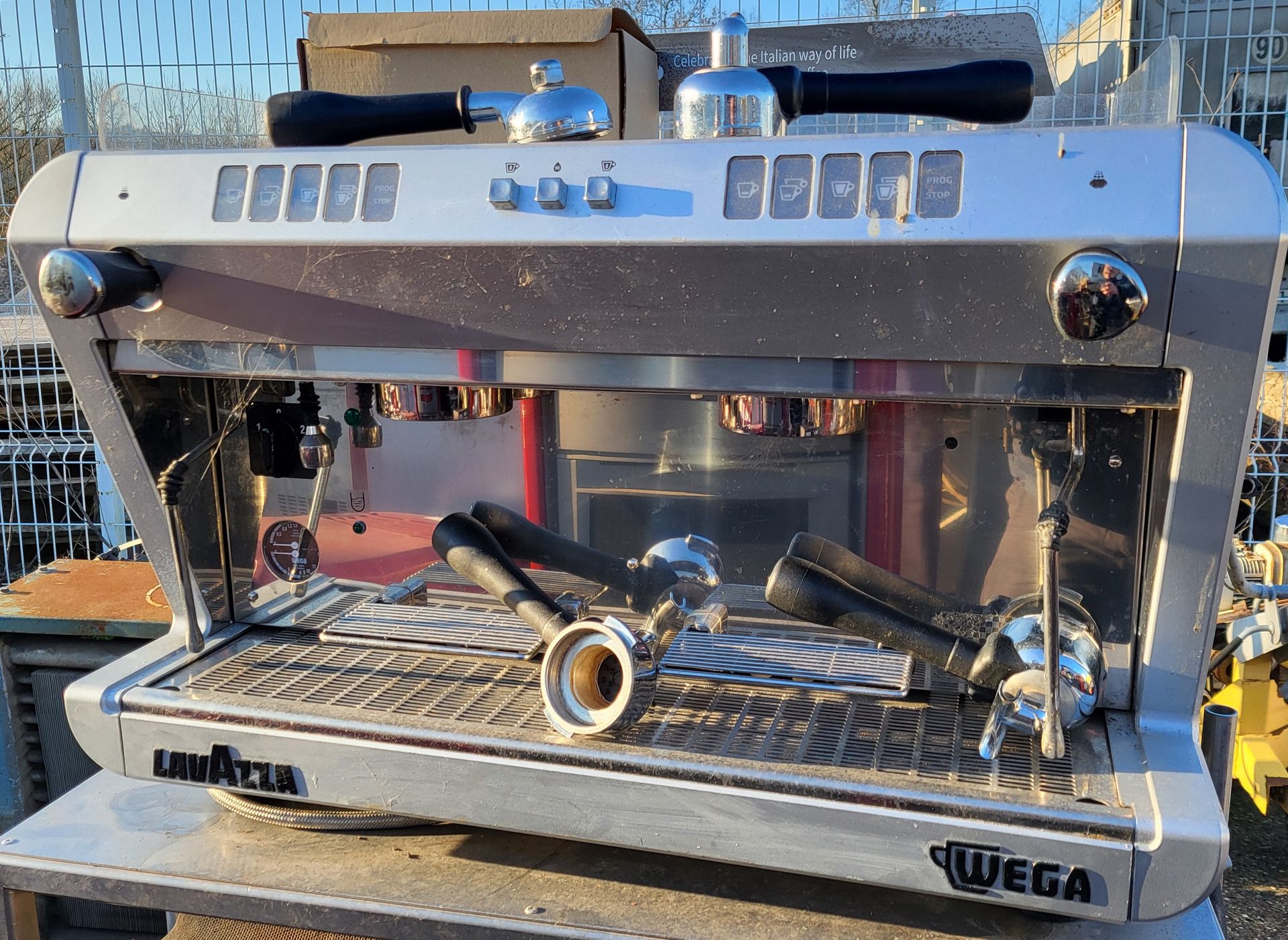 Null LAVAZZA espresso machine, model Wega IO Electronic EVD2IO 2 groups