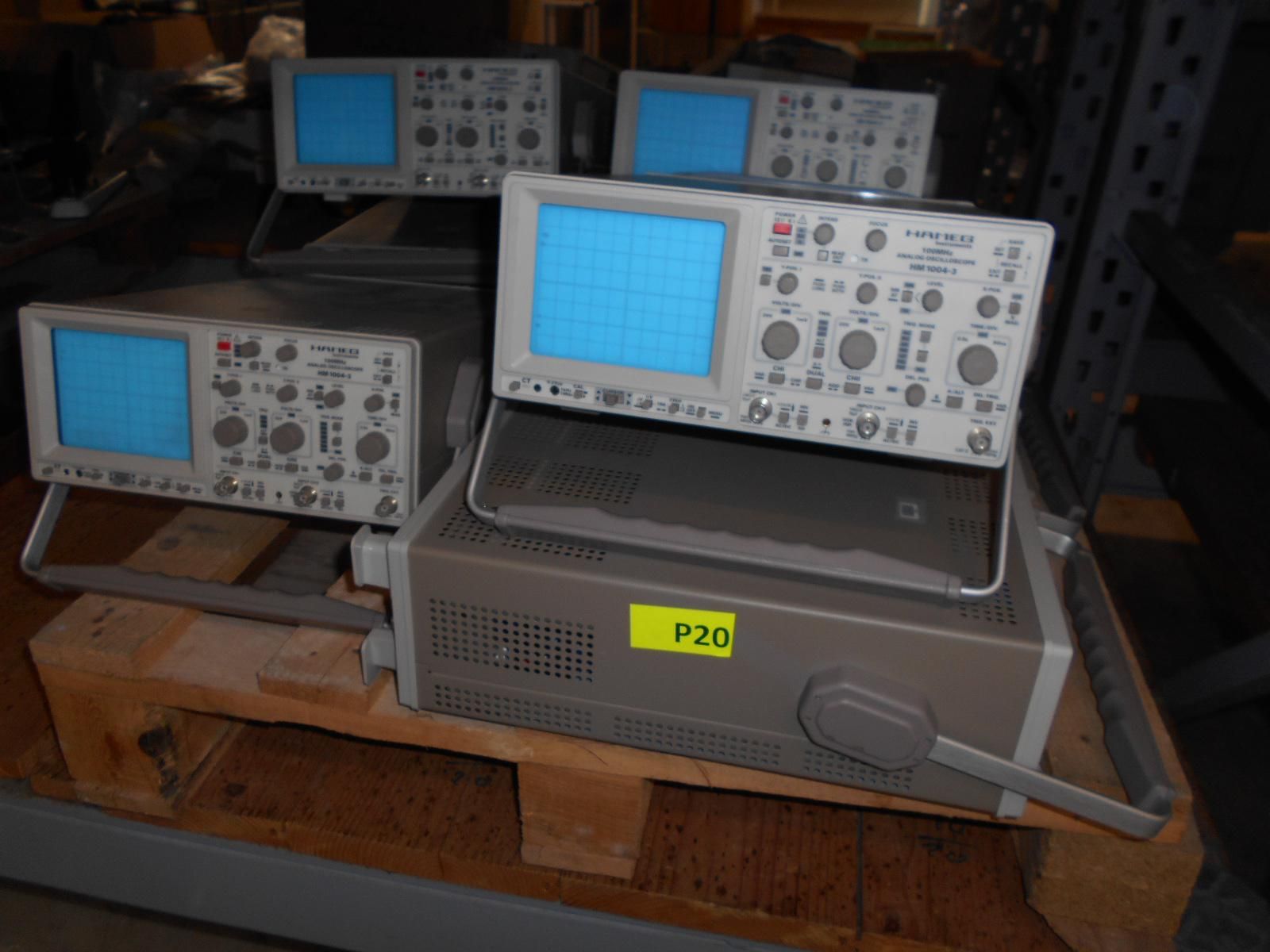 Null 
	 9 oscilloscopes HAMEG HM 1004-3 et coffrets électriques étanches de dime&hellip;