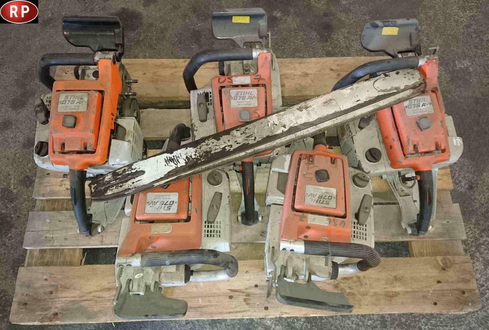 Null RP] 5 chainsaws STIHL 076 AV, for spare parts.
Lot reserved for professiona&hellip;