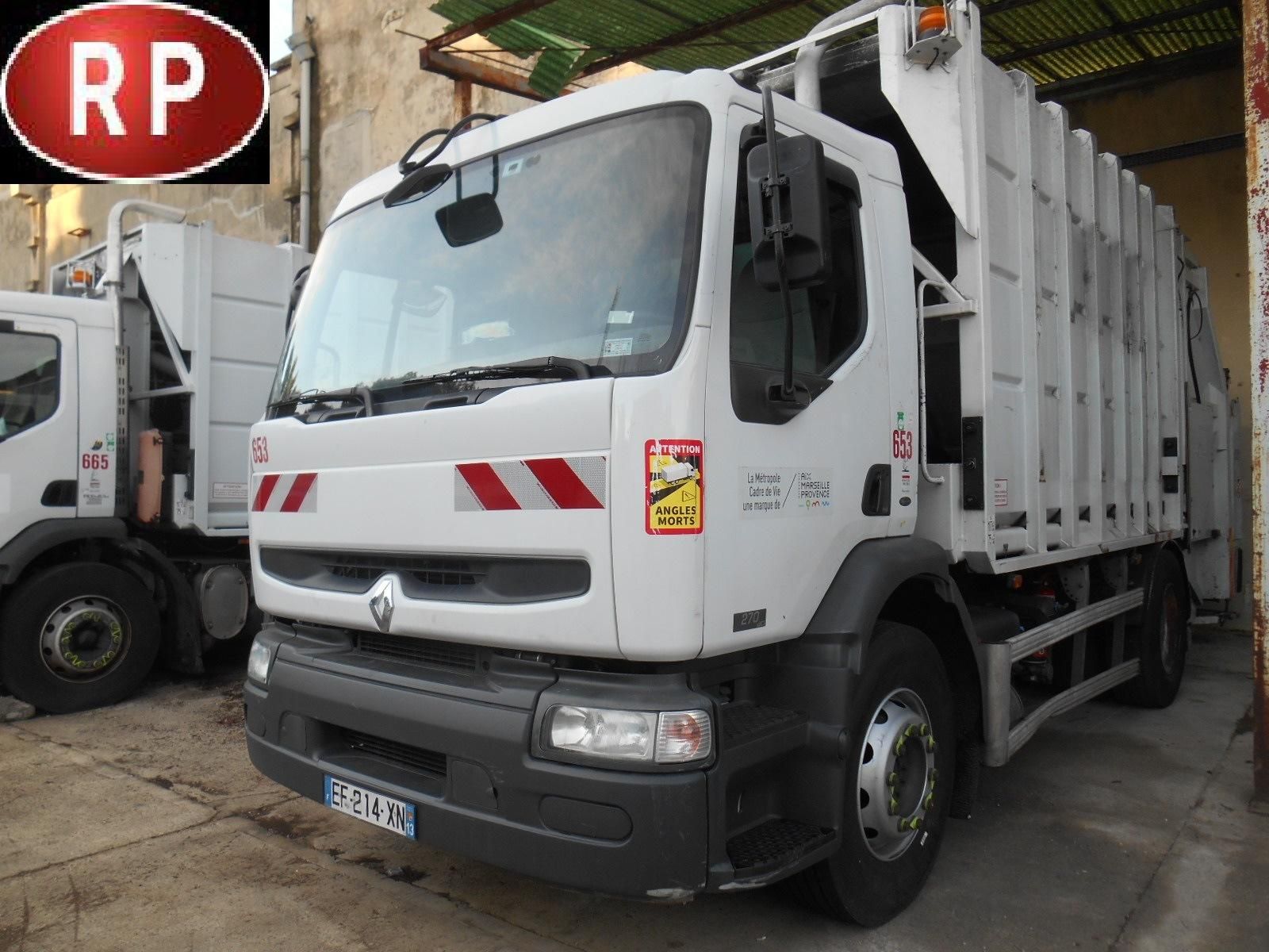 Null [RP] Camion benne à ordures ménagères RENAULT 270 dCi 16m3, Gazole,
imm. EF&hellip;