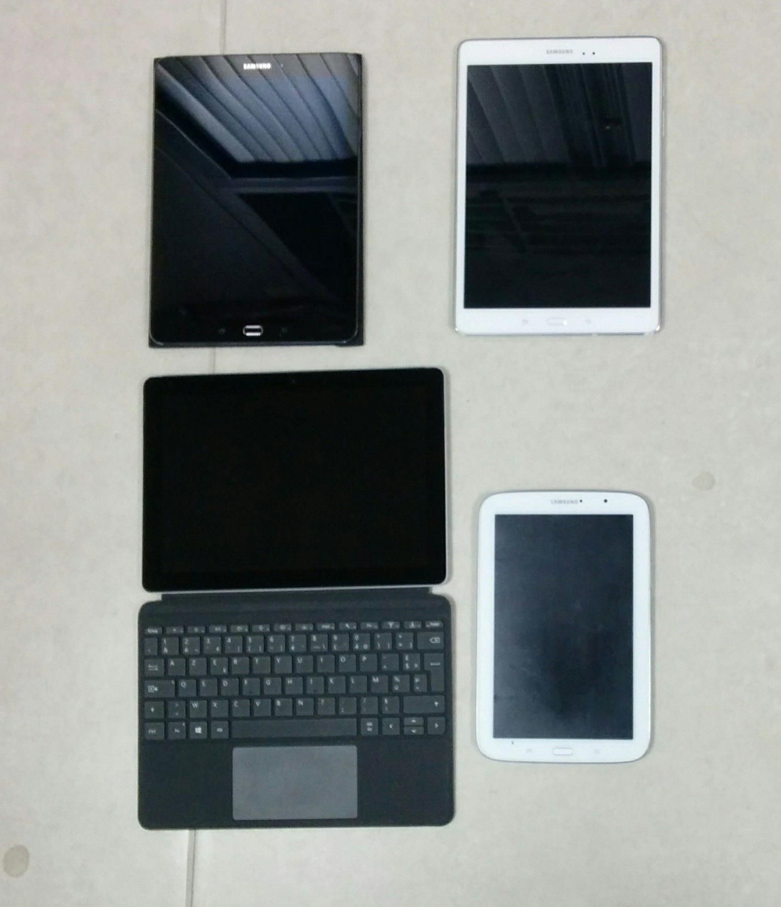 Null [RP]  Lot de 9 tablettes : Microsoft, SAMSUNG Galaxy Note GT-N5110, SAMSUNG&hellip;