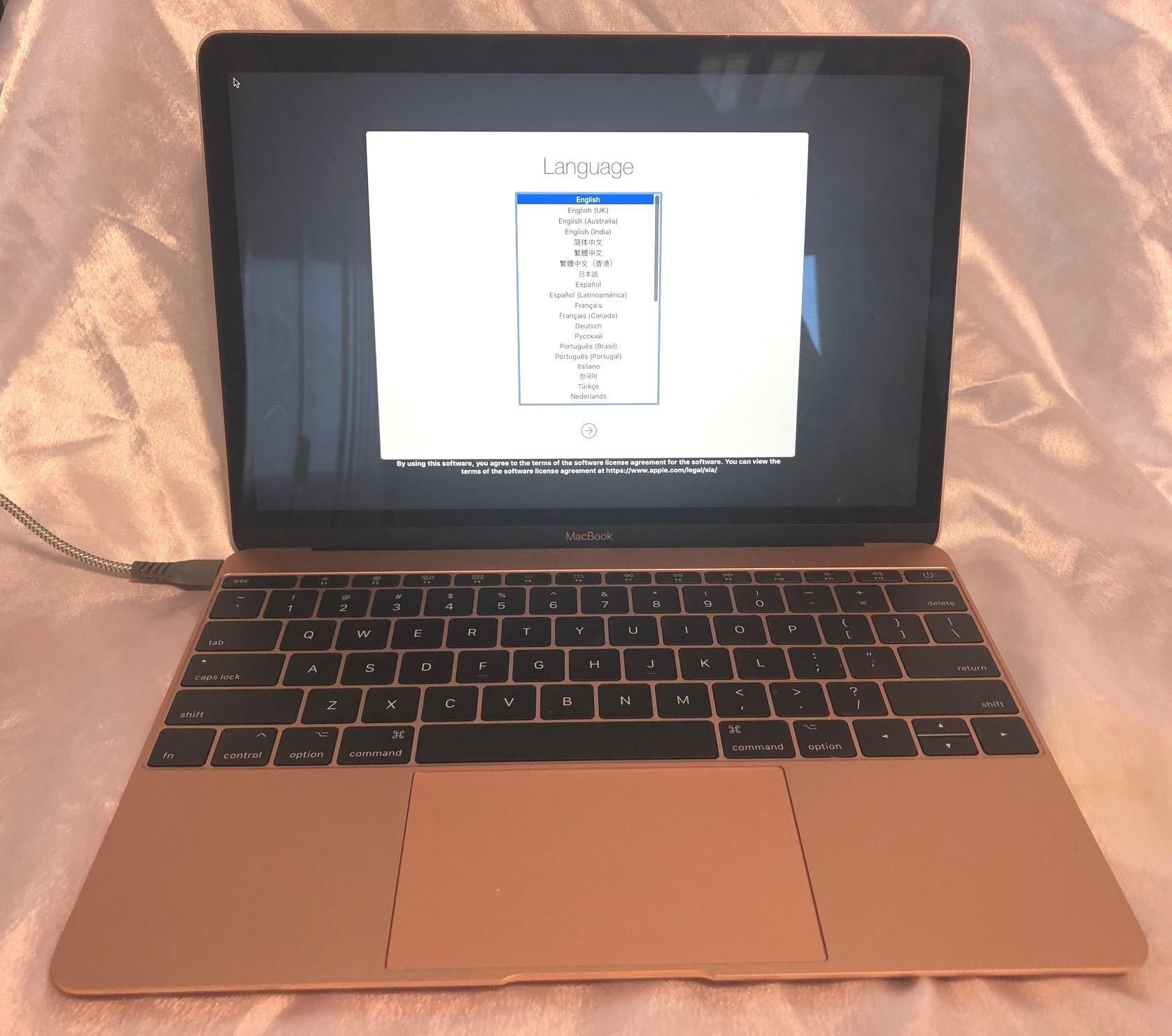 Null APPLE MacBook 10,1' (2017), modèle A1534 EMC 3099, clavier QWERTY, sans con&hellip;