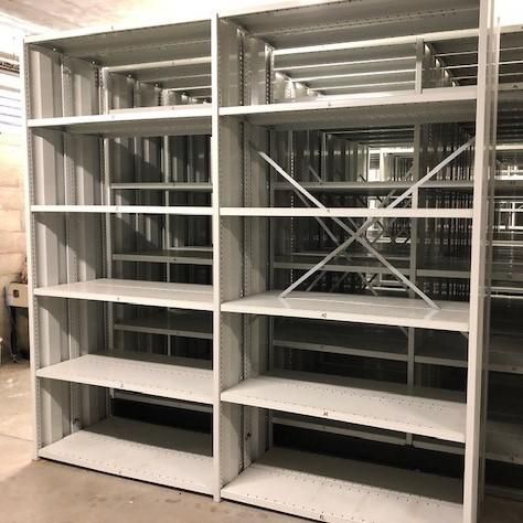 Null Set of shelving for storage consisting of 6 double fixed shelves (short len&hellip;
