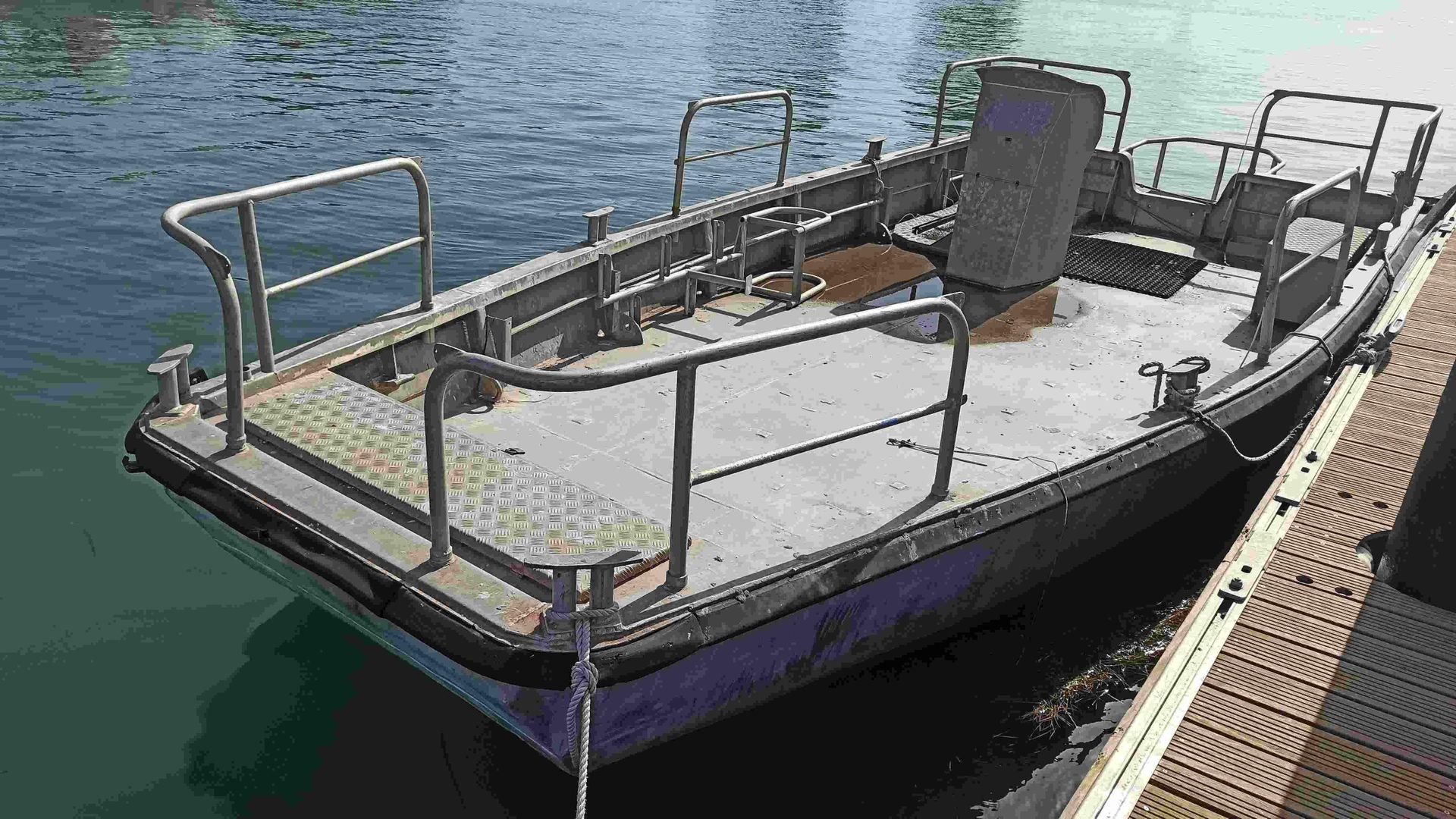 Null Barge en ALUMINIUM CHANT PIRIOU de 1997 sans moteur, imm. PV916508, longueu&hellip;