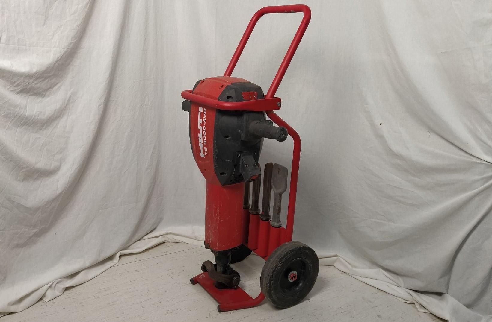 Null HILTI TE 3000-AVR electric jackhammer for heavy loads, sold with its trolle&hellip;