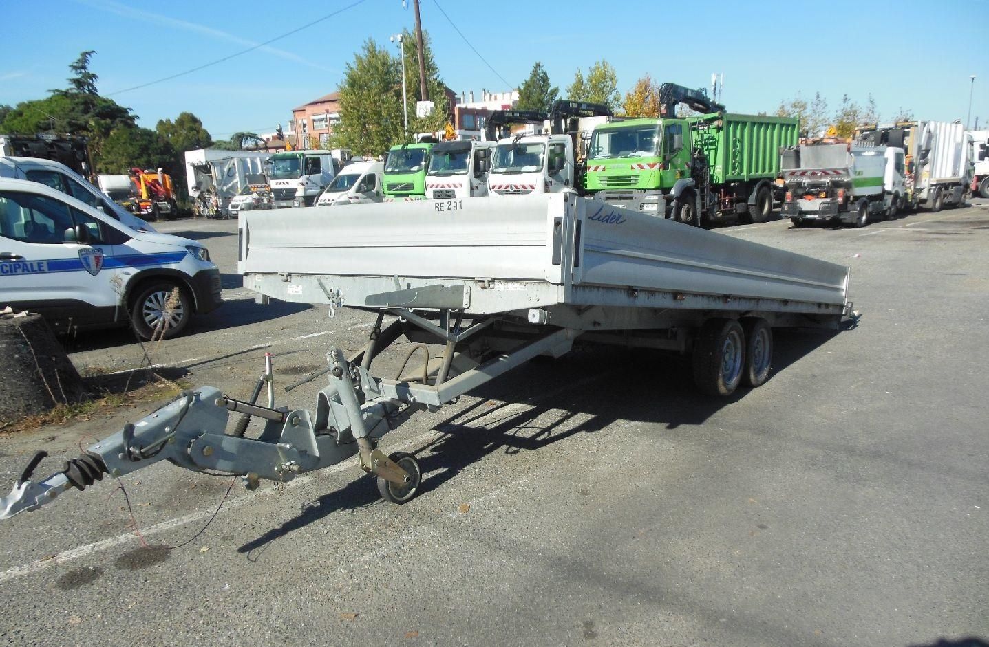 Null LIDER flatbed trailer with double axle extensions, imm. CZ-947-GB, Type 2L2&hellip;