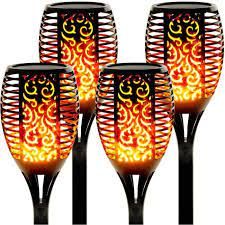 Null Lot de 4 Lampes Solaires Exterieur De Jardin Au Sol Etanche 4 Packs Mini To&hellip;